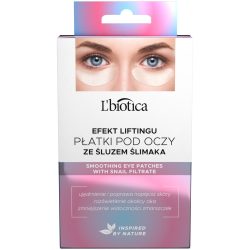 L'BIOTICA - Подмладувачки лепенки за под очи со слуз од полжав